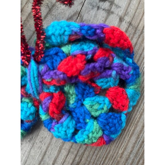 Handcrafted Multicolored Crocheted Butterfly - Picture 3 of 6